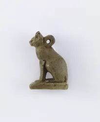 Sitzende Katze, möglicherweise Spätzeit oder Saite-Periode, 664-525 v. Chr.